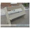 Steigerhouten bank Sofie met rugleuning