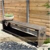 Tuinbankje Anouk in old look steigerhout met black wash