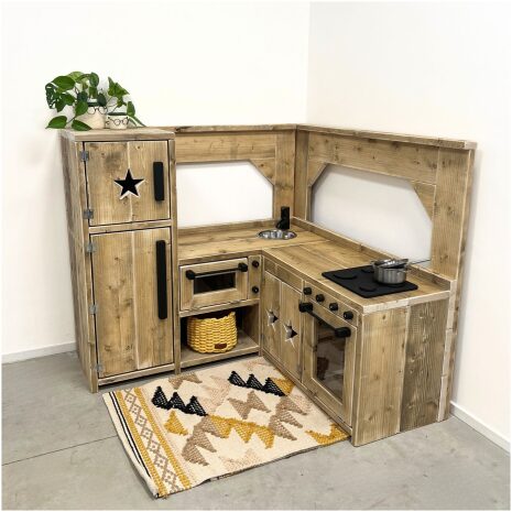 mooie Steigerhouten speelkeuken 15 hoekmodel mooie Steigerhouten speelkeuken 15 hoekmodel