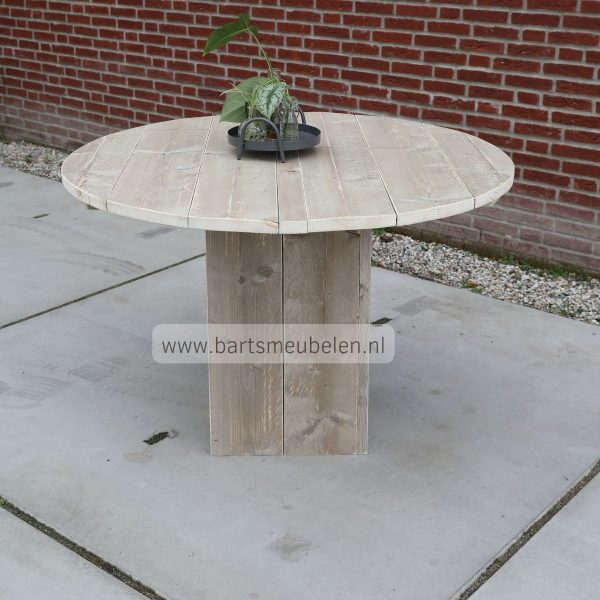 ronde steigerhouten tuintafel ludo