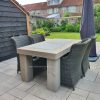 steigerhouten tuintafel met keramische tegels guus