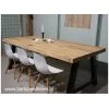 eettafel vintage eiken doorgelegd.4 - zelf samen te stellen