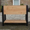 douglas bloembak 3 met zwart houten frame