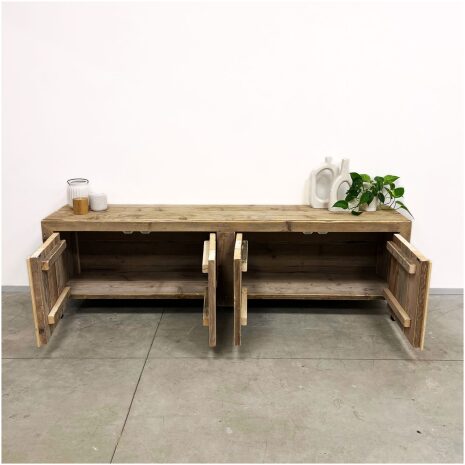 Steigerhouten tv meubel Bratt opbergruimte