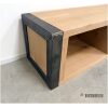 eiken tv meubel met stalen frame Berend