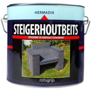 hermadix steigerhoutbeits-rotsgrijs-2500ml