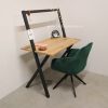 industrieel bureau mace met stalen frame