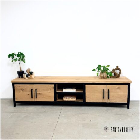 tv meubel eiken en staal Eden
