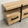Tv meubel Wout eiken hout details