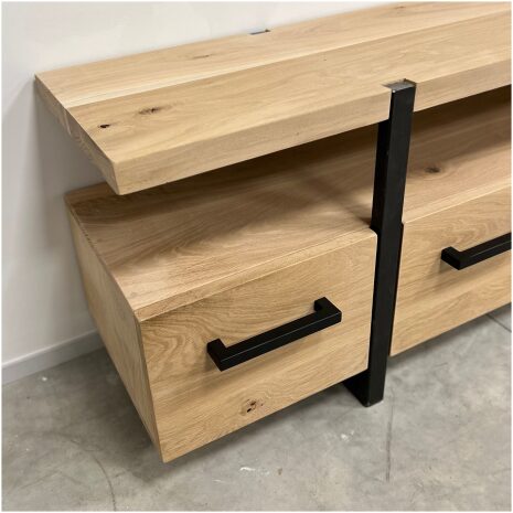 Tv meubel Wout eiken hout details