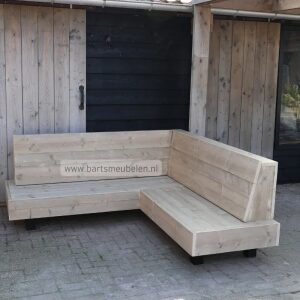 loungeset hoekbank june steigerhout