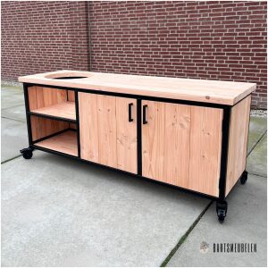 Stalen bbq tafel douglas