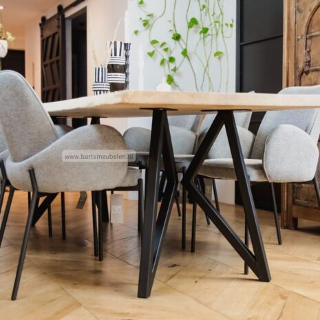 Boomstam eettafel vlinderpoot-(40)