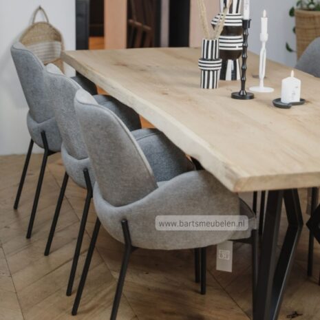 Boomstam eettafel vlinderpoot (40)