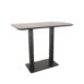 Bartafel zwart mangohout 120x70x92 cm
