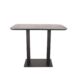 Bartafel zwart mangohout 120x70x92 cm.2