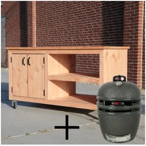 Barbecue tafel met kamado large Grill Guru