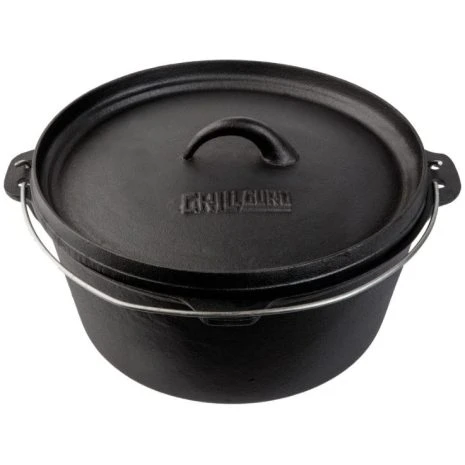 GRILL GURU CAST IRON DUTCH OVEN MEDIUM