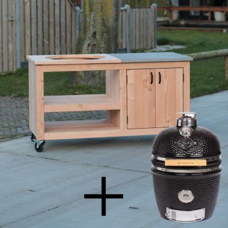 Kamado tafel douglas 150×70 + kamado large Yakiniku