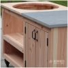 detailfoto Kamado tafel douglashout 150×70