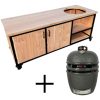 Stalen bbq tafel douglas + large kamado grillguru