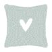 Tuinkussen groen met hartje en dots patroon 40x40cm