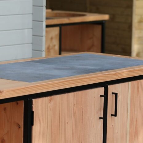 douglas buitenkeuken antwerpen industrieel met 2 tegels in het blad