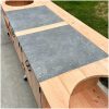 kamado tafel met keramische tegels 310x90