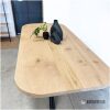 Eiken eettafel met ronde hoeken deens ovaal