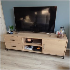 Massief eikenhouten tv meubel Menno