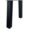 zwarte trapezium tafelpoot 10x10