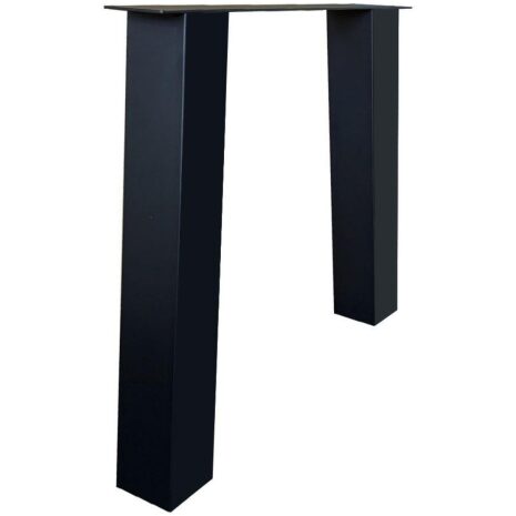 zwarte trapezium tafelpoot 10x10