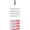 witte beugels voor een wandplank van 20 cm