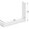 witte plank drager voor 20 cm