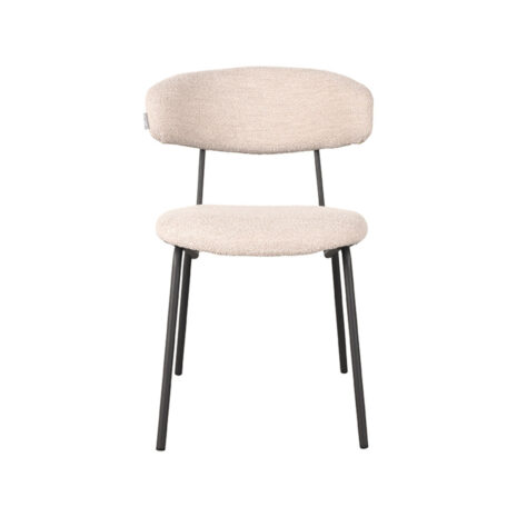 Eetkamerstoel Zack Naturel Boucle voorkant