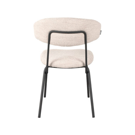 Eetkamerstoel Zack Naturel Boucle achterkant