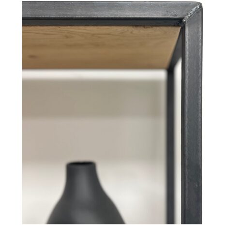 wandkast eiken staal Zeeland details van het staal