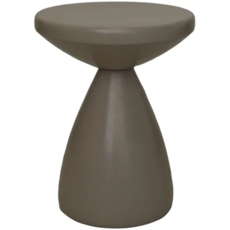 taupe Bijzettafel rond ø36x48 - metaal