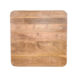 Tafelblad Sloppy Edge - Rough - Mangohout - 70x70 cm Sloppy