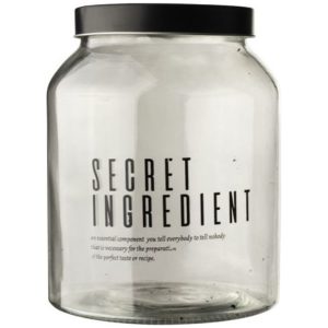 Glazen voorraadpot 3Liter - secret ingredient