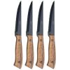 Gusta steakmessen met houten handvat - 4 stuks