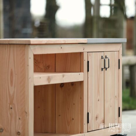 details Kamado compact tafel douglas 150x70