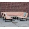 douglas loungebank met stalen frame u-vorm