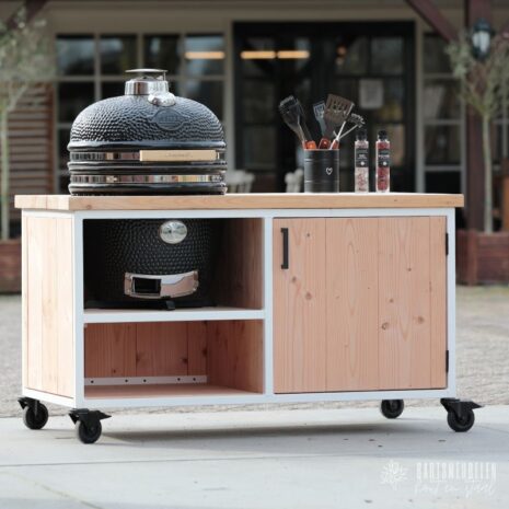 Douglas Buitenkeuken Sprundel Met Wit Metalen Frame