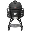 Zwarte, Matte Keij Kamado Legend Black Large 21 inch op onderstel