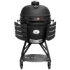 kamado xl mat zwart op onderstel