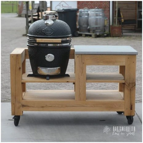 buitenkeuken robuust oak + yakiniku medium kamado