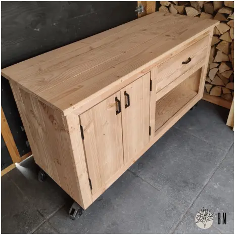 Douglas werktafel tuin op wielen Mae