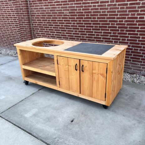 Kamado Tafel met tegel Douglas 180 cm voorraadmodel