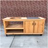 Kamado Tafel met tegel Douglas 180 cm voorraadmodel direct leverbaar